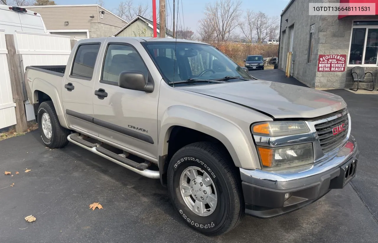 2004 GMC Canyon VIN: 1GTDT136648111531 Lot: 80749344