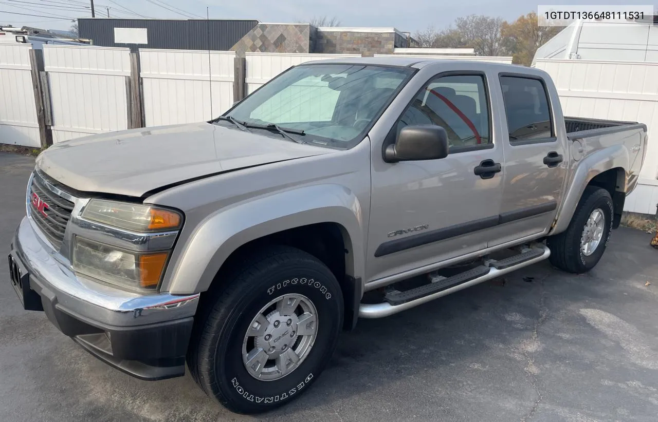 2004 GMC Canyon VIN: 1GTDT136648111531 Lot: 80749344