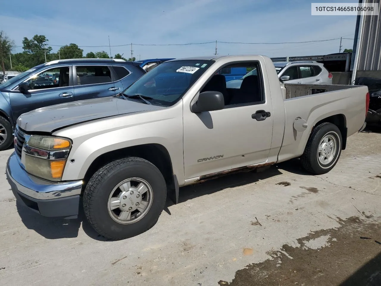 2005 GMC Canyon VIN: 1GTCS146658106098 Lot: 56912334