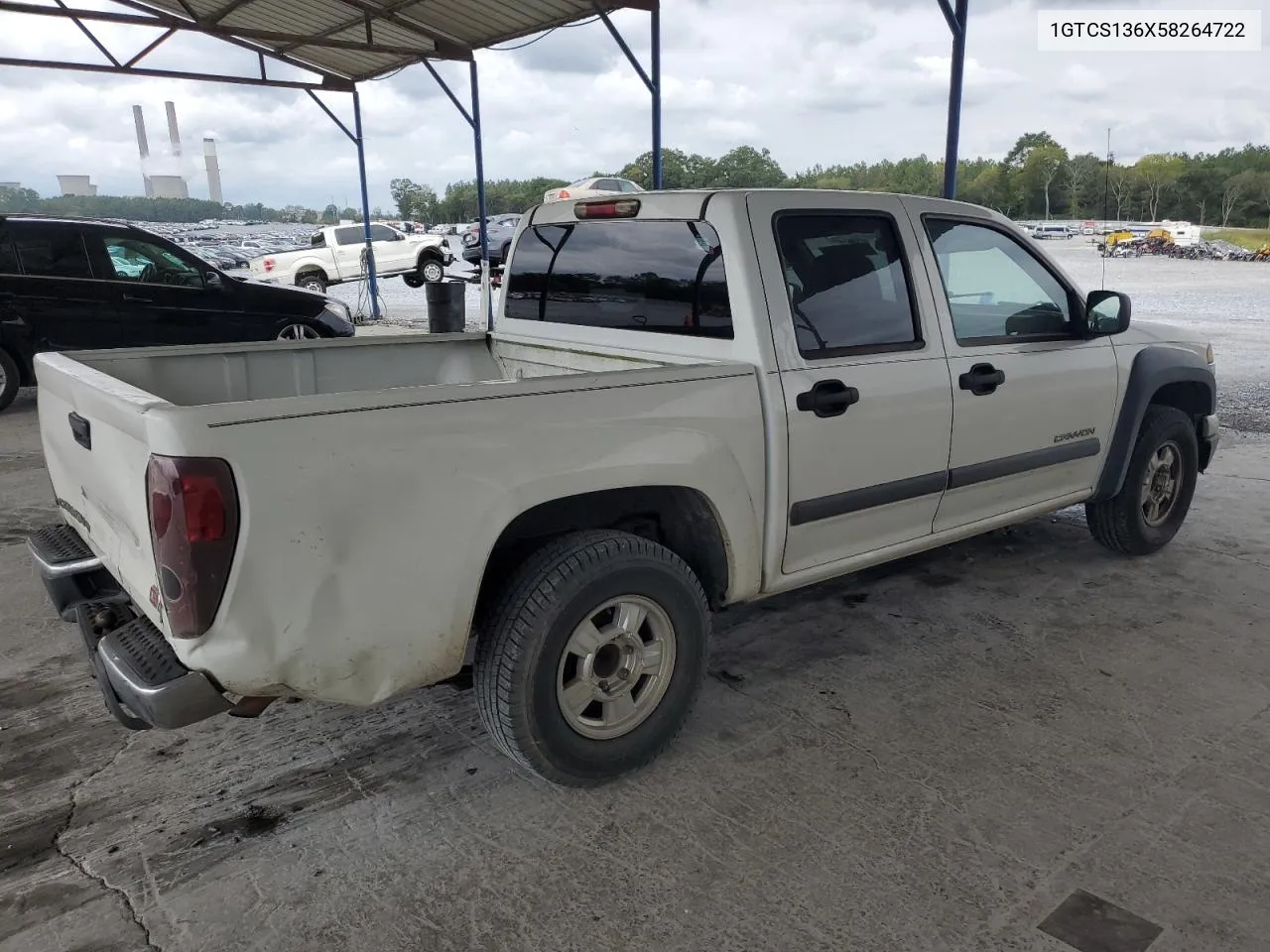 2005 GMC Canyon VIN: 1GTCS136X58264722 Lot: 71258604