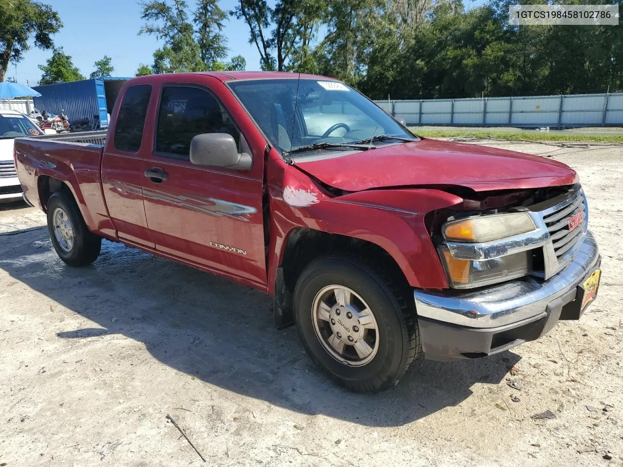 2005 GMC Canyon VIN: 1GTCS198458102786 Lot: 73889464