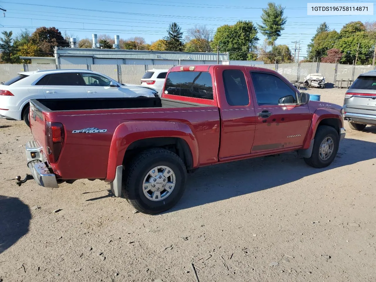 2005 GMC Canyon VIN: 1GTDS196758114871 Lot: 77458974