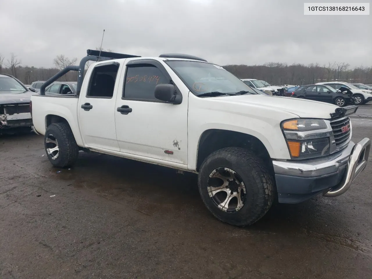 2006 GMC Canyon VIN: 1GTCS138168216643 Lot: 50508474