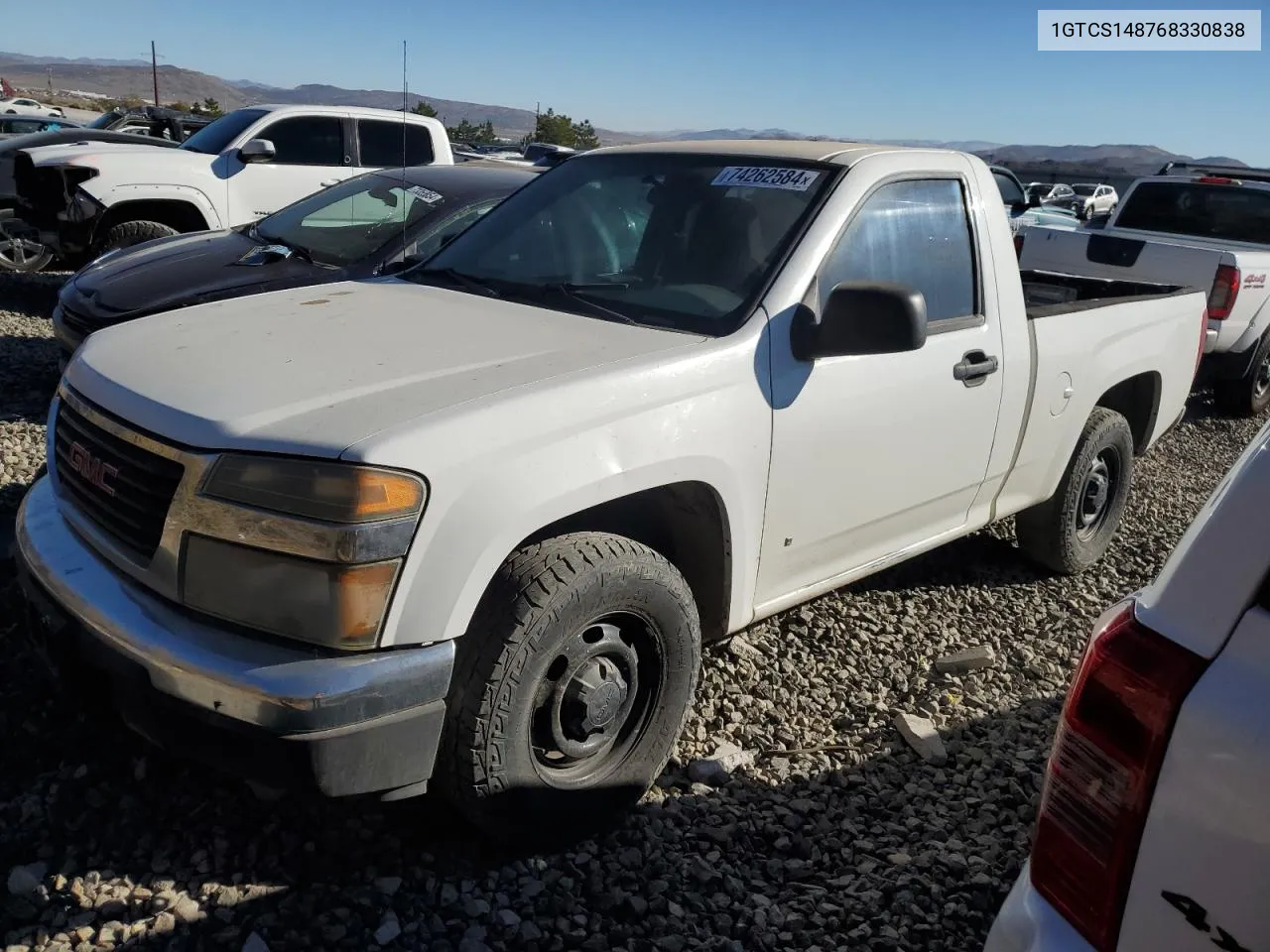 2006 GMC Canyon VIN: 1GTCS148768330838 Lot: 74262584