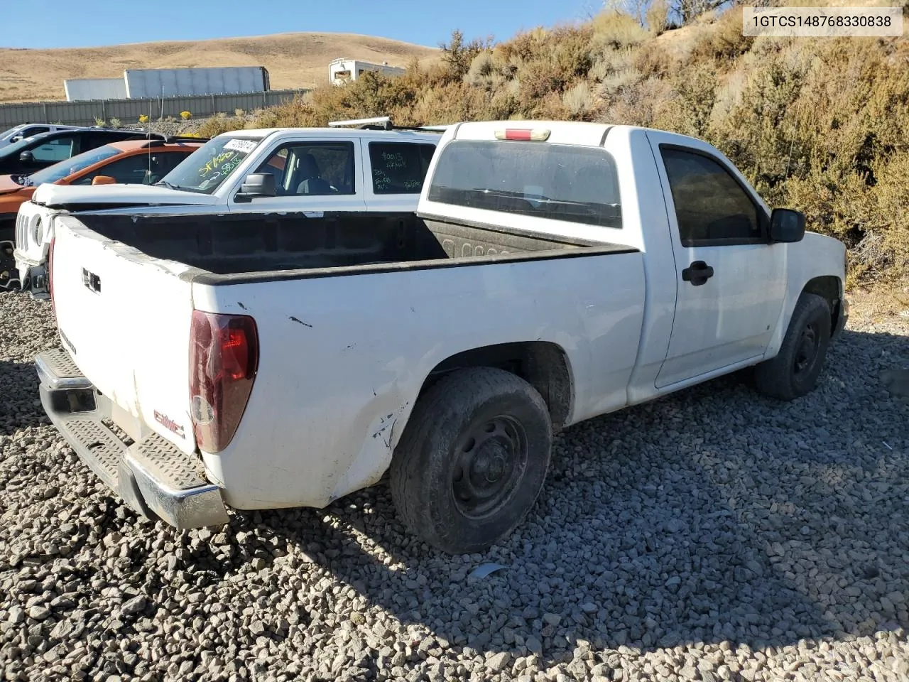 2006 GMC Canyon VIN: 1GTCS148768330838 Lot: 74262584