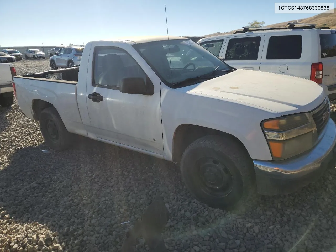 2006 GMC Canyon VIN: 1GTCS148768330838 Lot: 74262584