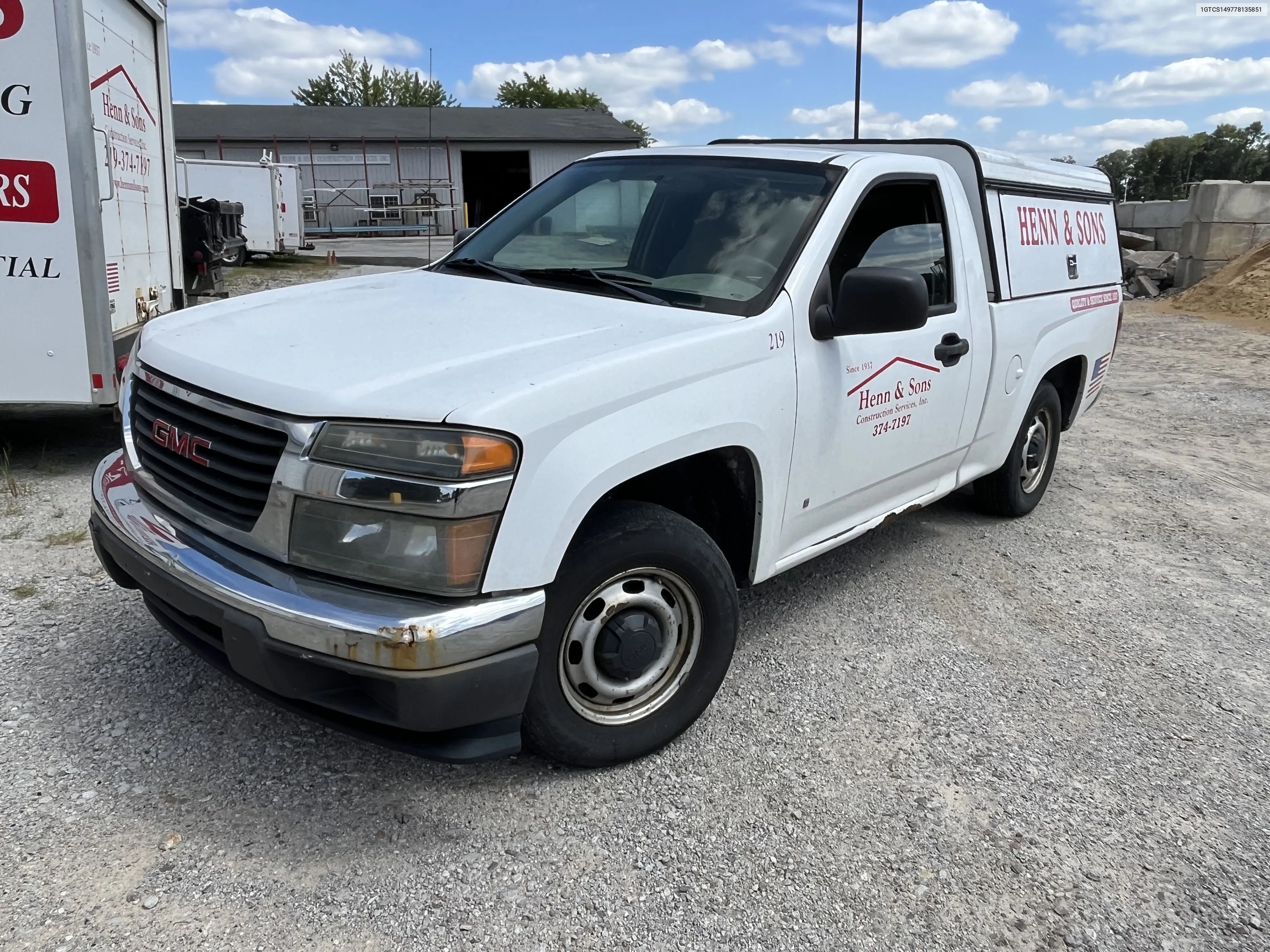 2007 GMC Canyon VIN: 1GTCS149778135851 Lot: 68822074