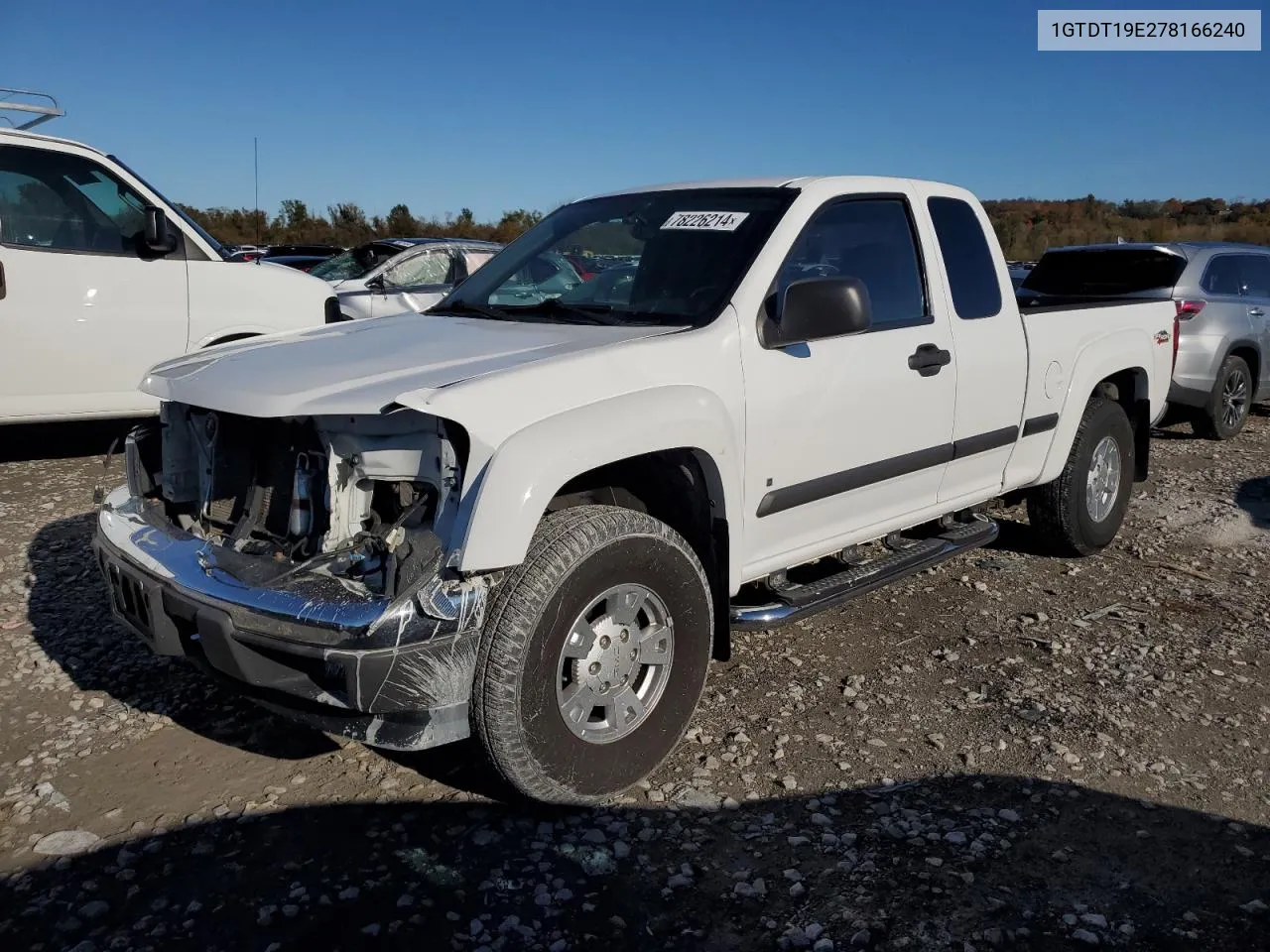 2007 GMC Canyon VIN: 1GTDT19E278166240 Lot: 78226214