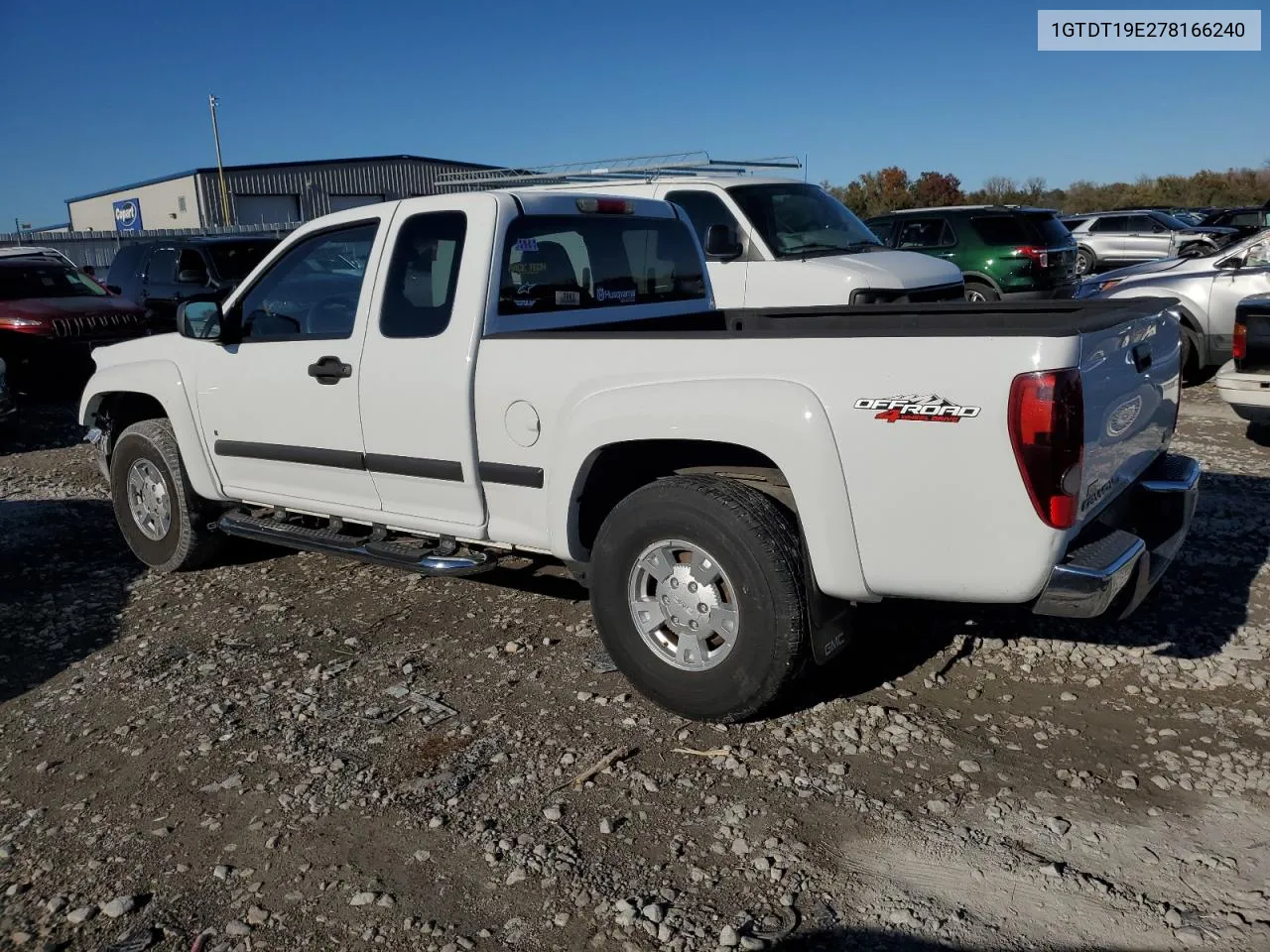 2007 GMC Canyon VIN: 1GTDT19E278166240 Lot: 78226214