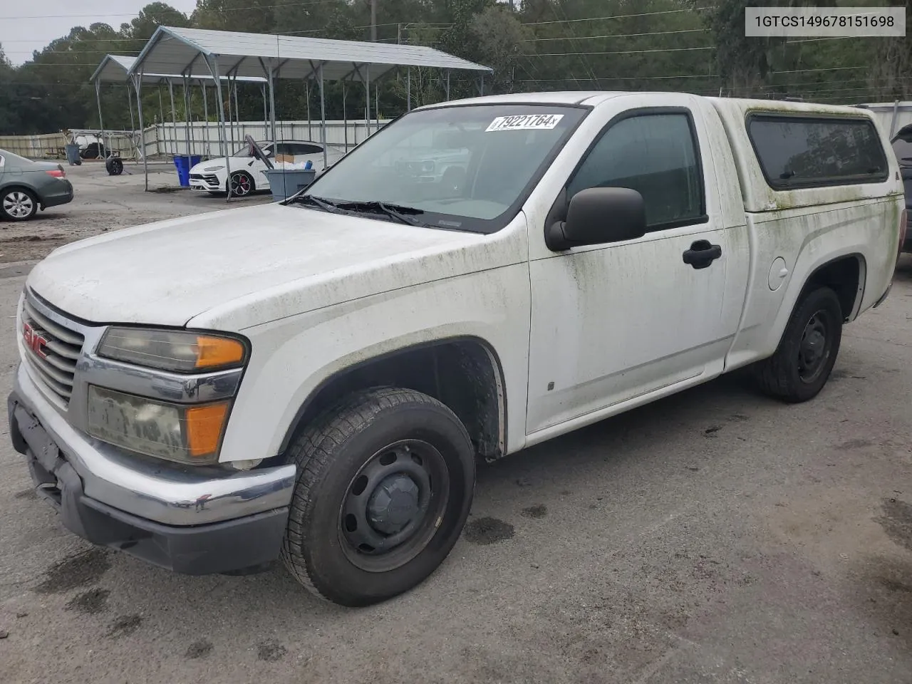 2007 GMC Canyon VIN: 1GTCS149678151698 Lot: 79221764