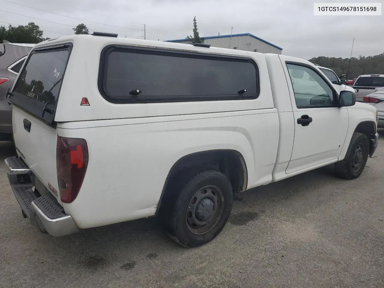 2007 GMC Canyon VIN: 1GTCS149678151698 Lot: 79221764