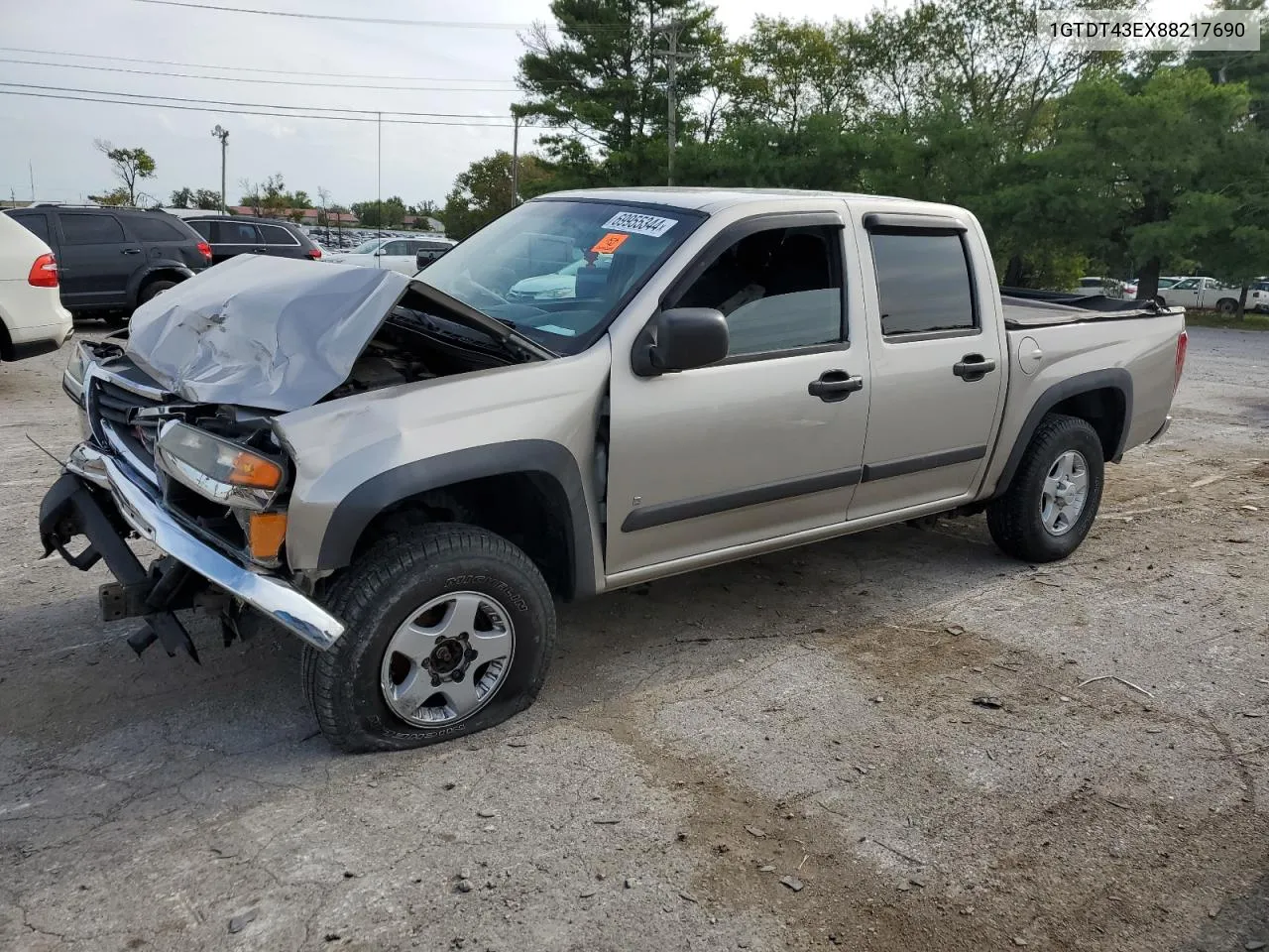 2008 GMC Canyon Sle VIN: 1GTDT43EX88217690 Lot: 69955344