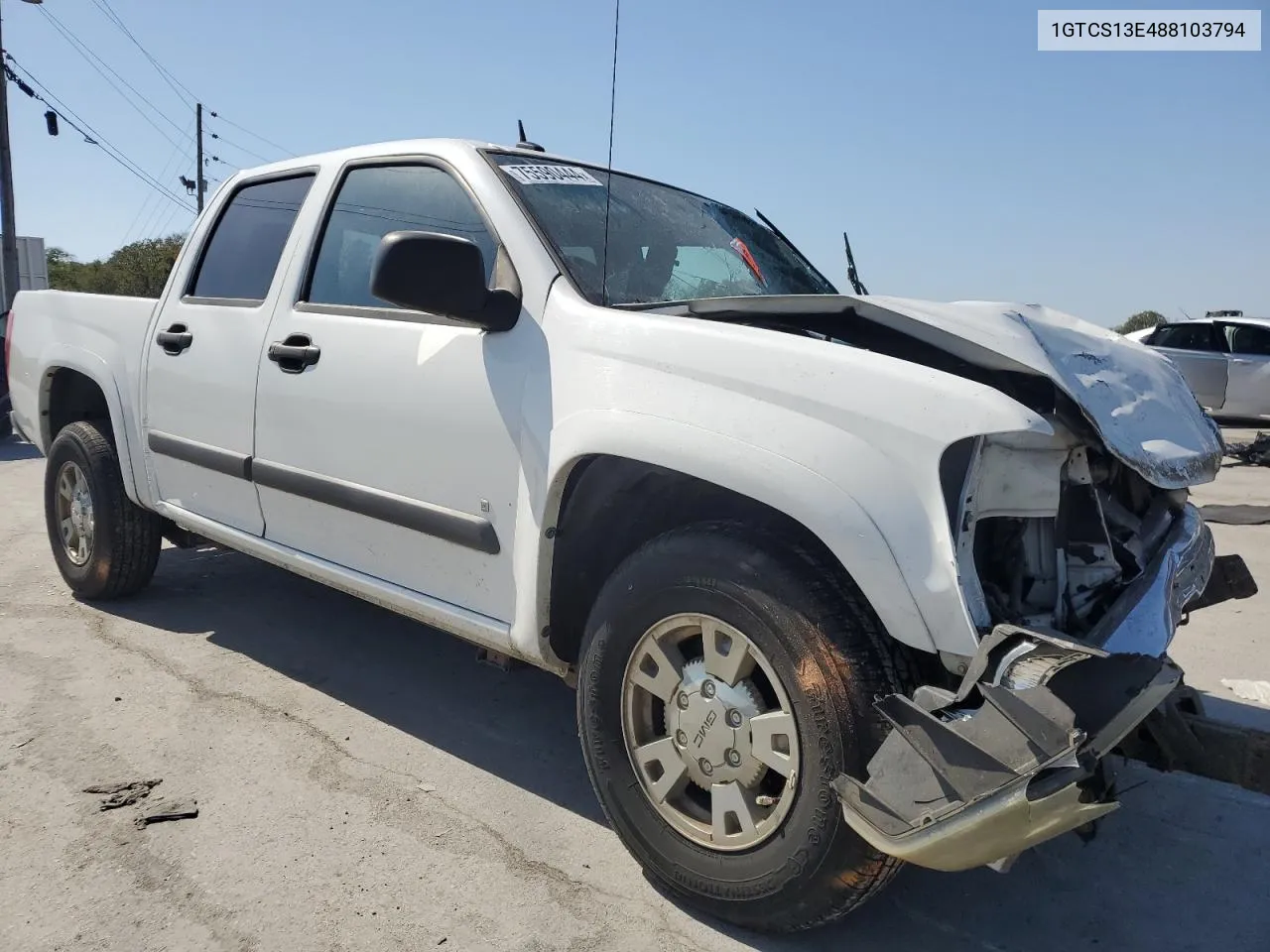 2008 GMC Canyon VIN: 1GTCS13E488103794 Lot: 75590444