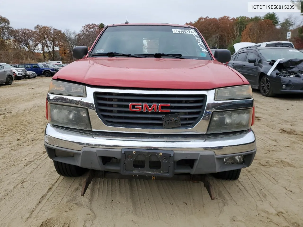 2008 GMC Canyon VIN: 1GTDT19E588152351 Lot: 78308174