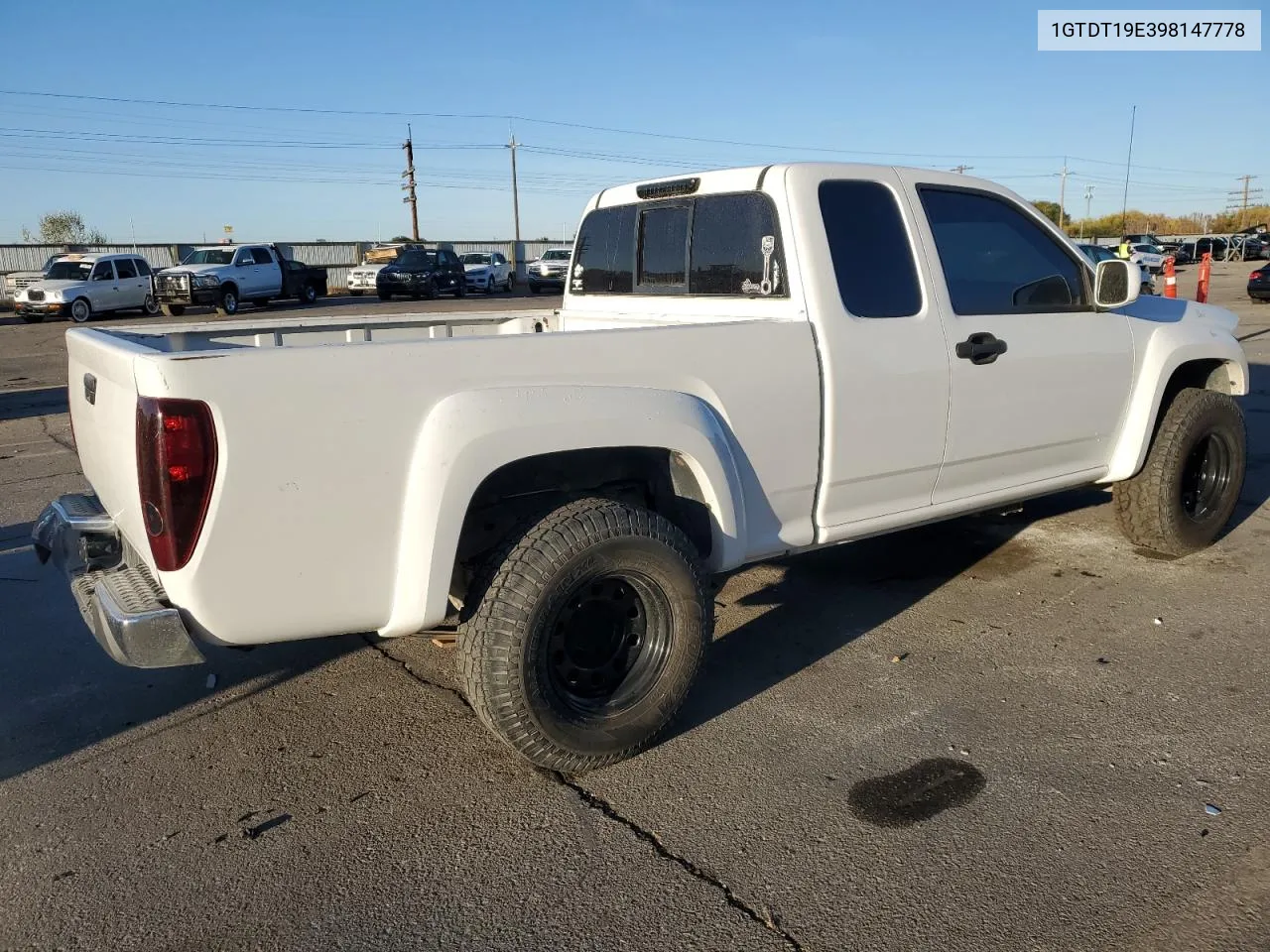 2009 GMC Canyon VIN: 1GTDT19E398147778 Lot: 74857524