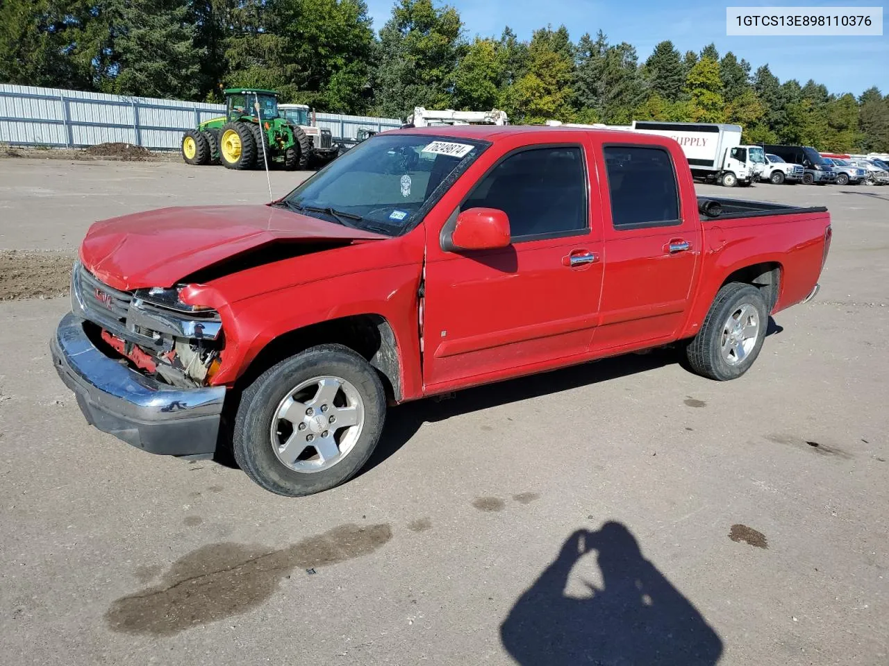 2009 GMC Canyon VIN: 1GTCS13E898110376 Lot: 76249874