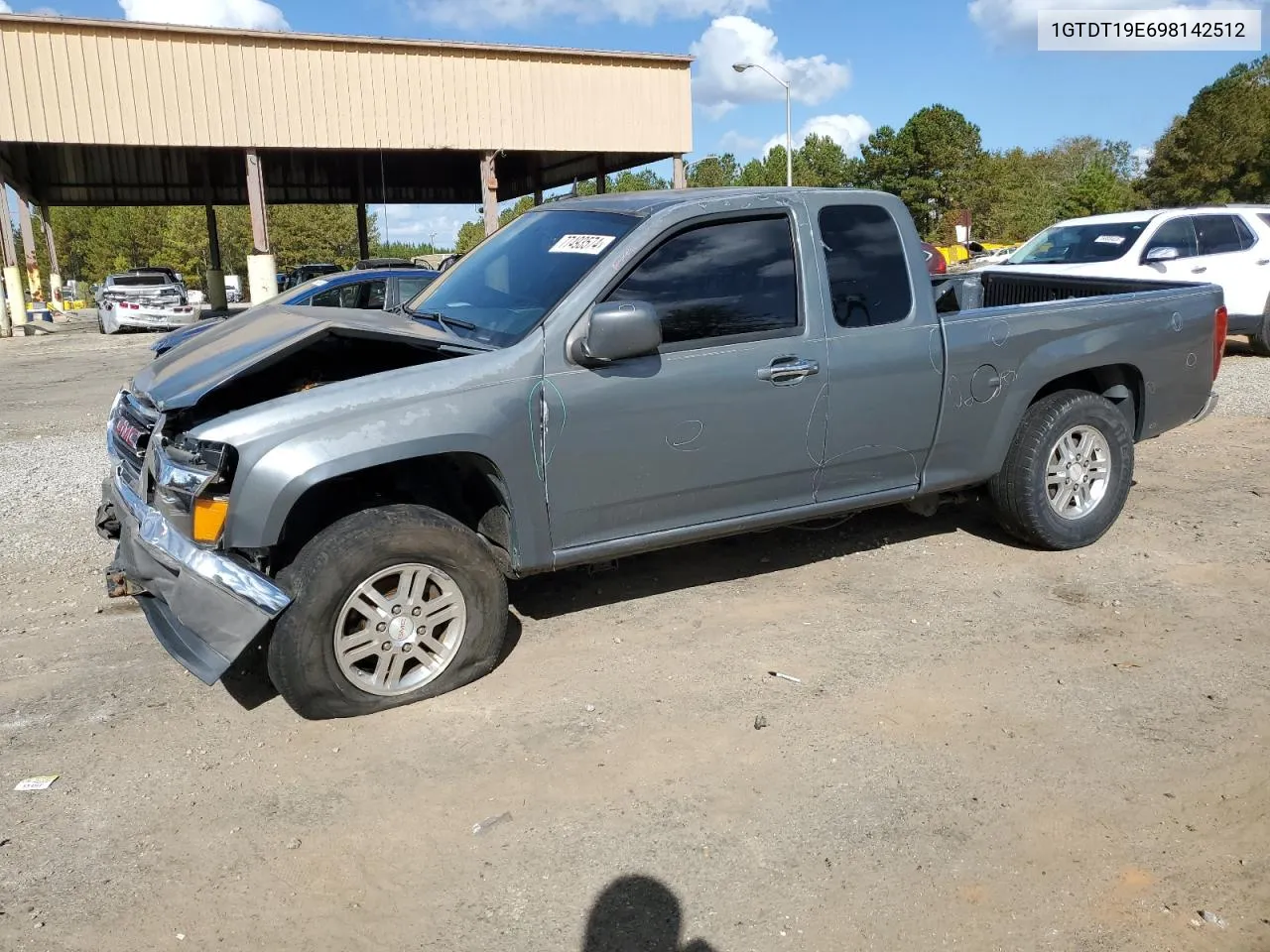 2009 GMC Canyon VIN: 1GTDT19E698142512 Lot: 77493574