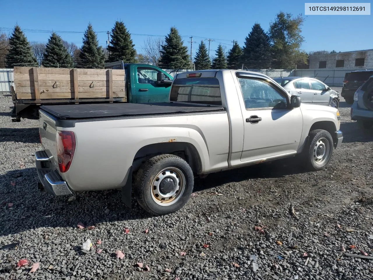 2009 GMC Canyon VIN: 1GTCS149298112691 Lot: 80513054