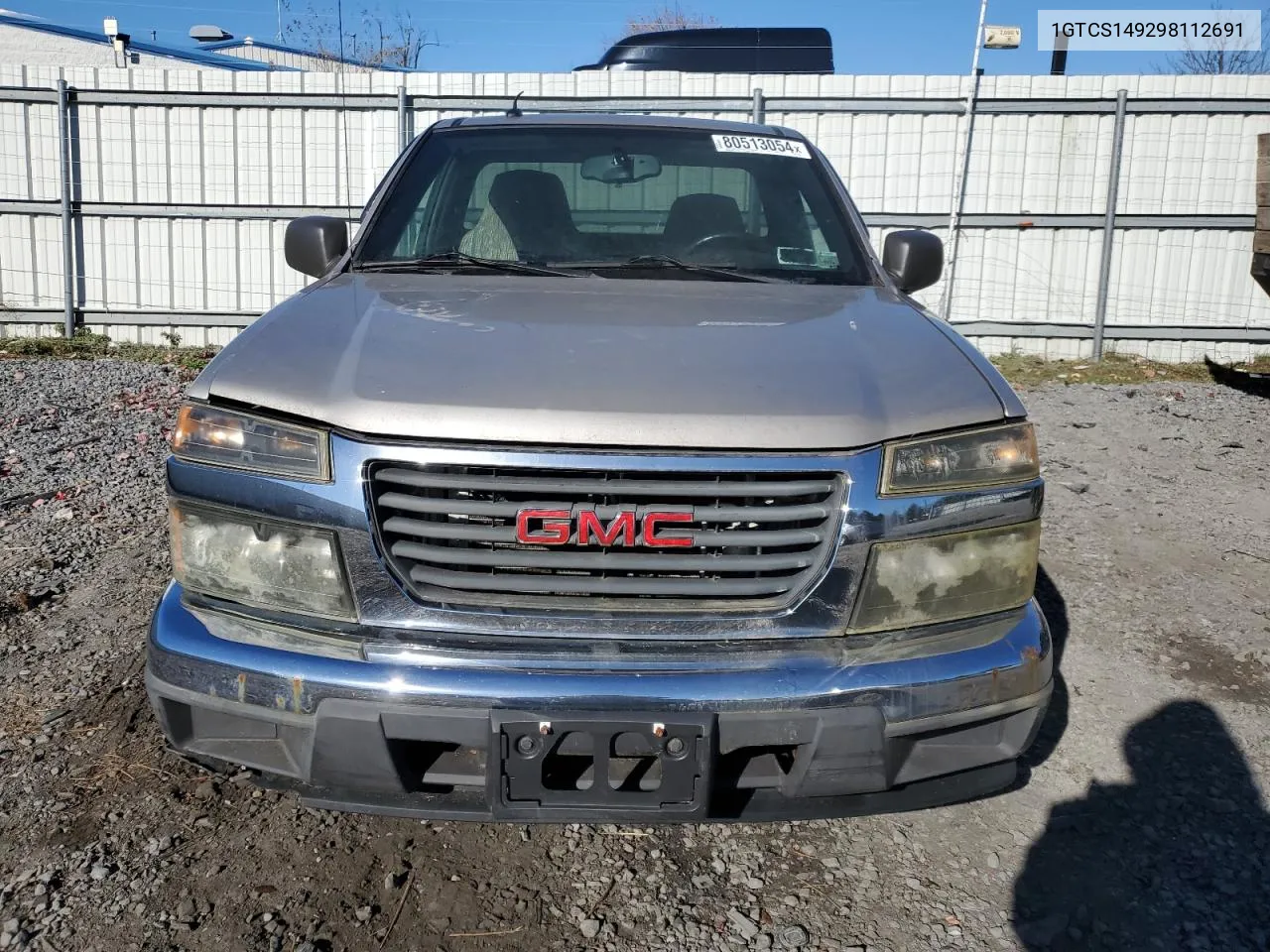 2009 GMC Canyon VIN: 1GTCS149298112691 Lot: 80513054