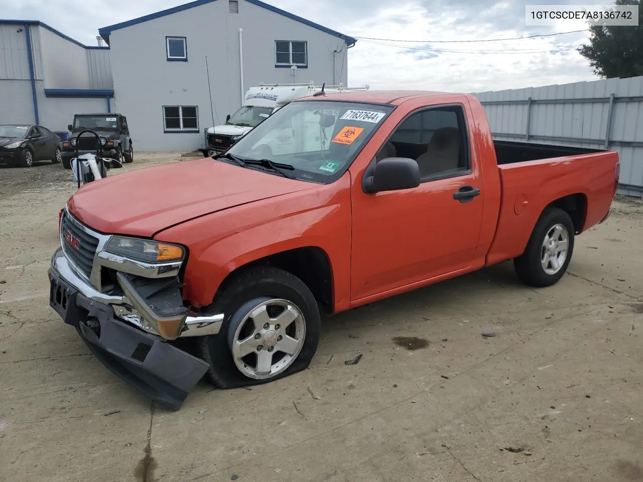 2010 GMC Canyon Sle VIN: 1GTCSCDE7A8136742 Lot: 71637644