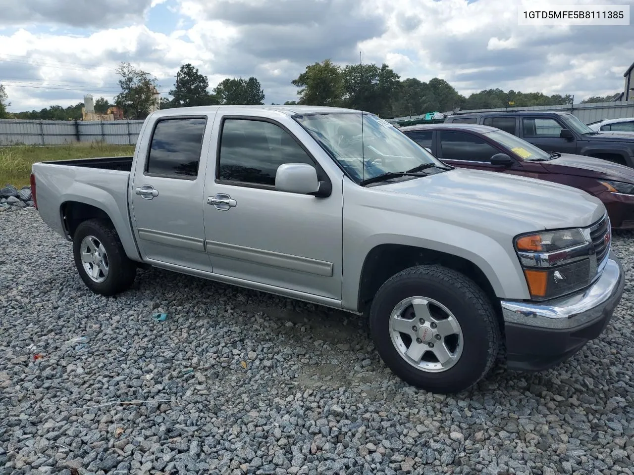 2011 GMC Canyon Sle VIN: 1GTD5MFE5B8111385 Lot: 70742554