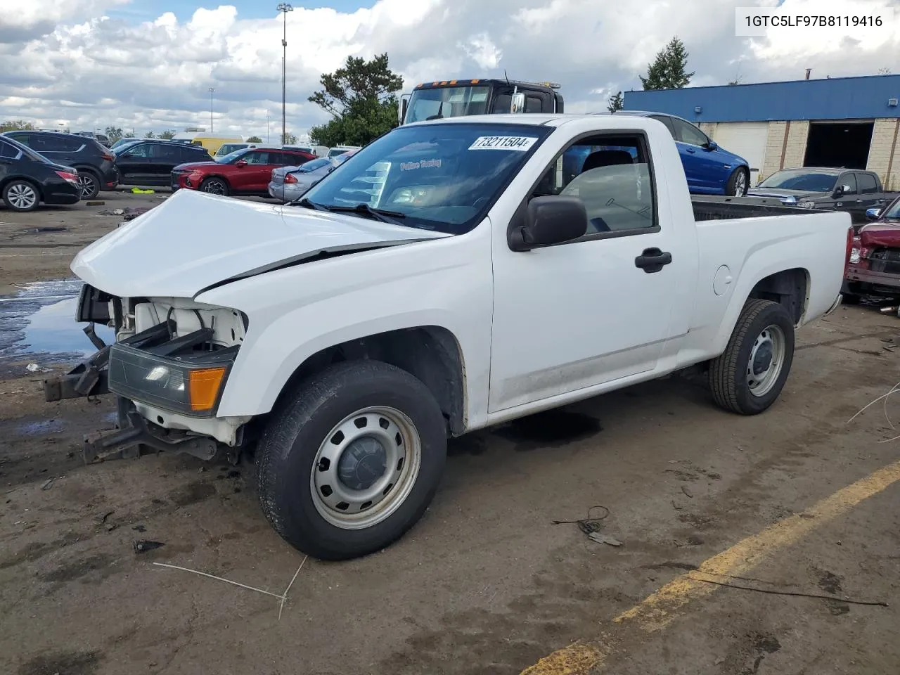 2011 GMC Canyon VIN: 1GTC5LF97B8119416 Lot: 73211504