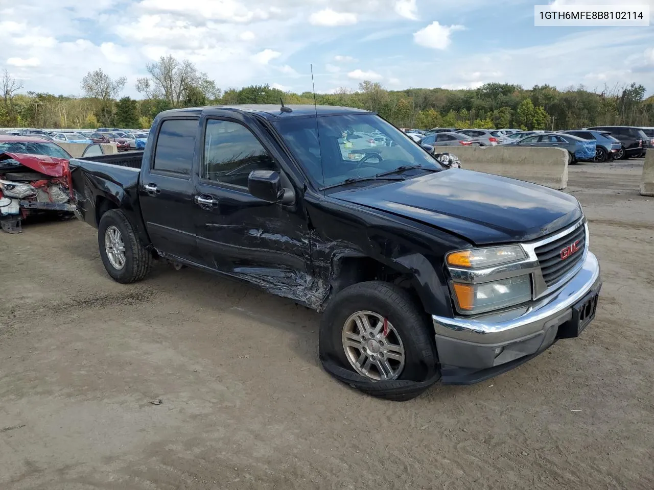 2011 GMC Canyon Sle VIN: 1GTH6MFE8B8102114 Lot: 74137234