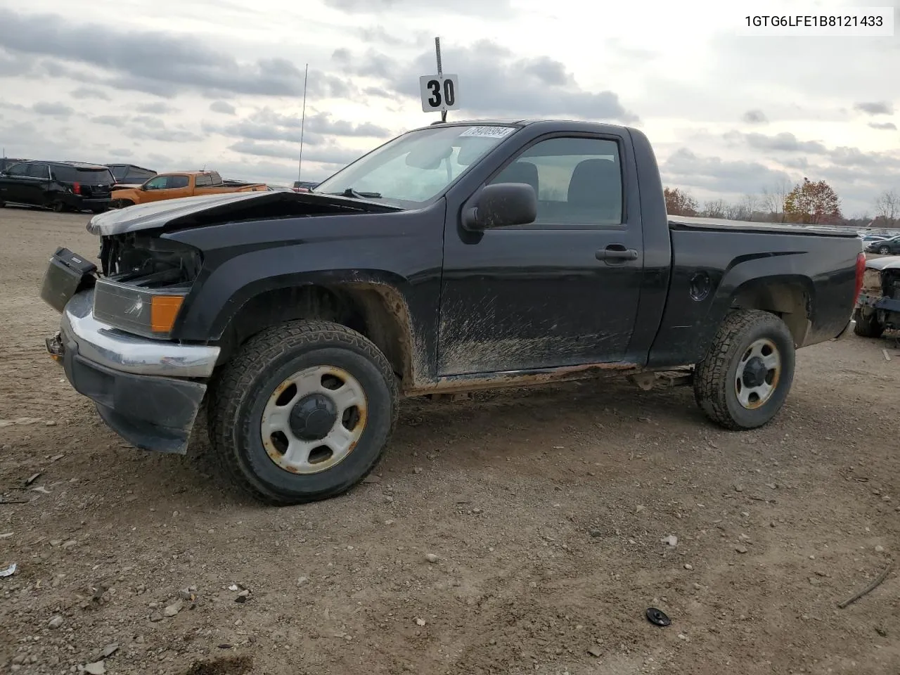 2011 GMC Canyon VIN: 1GTG6LFE1B8121433 Lot: 78406964