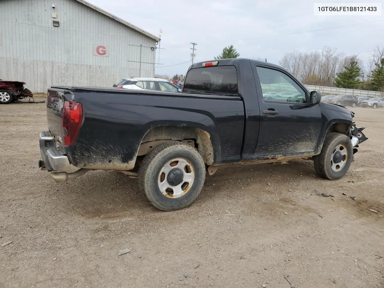 2011 GMC Canyon VIN: 1GTG6LFE1B8121433 Lot: 78406964