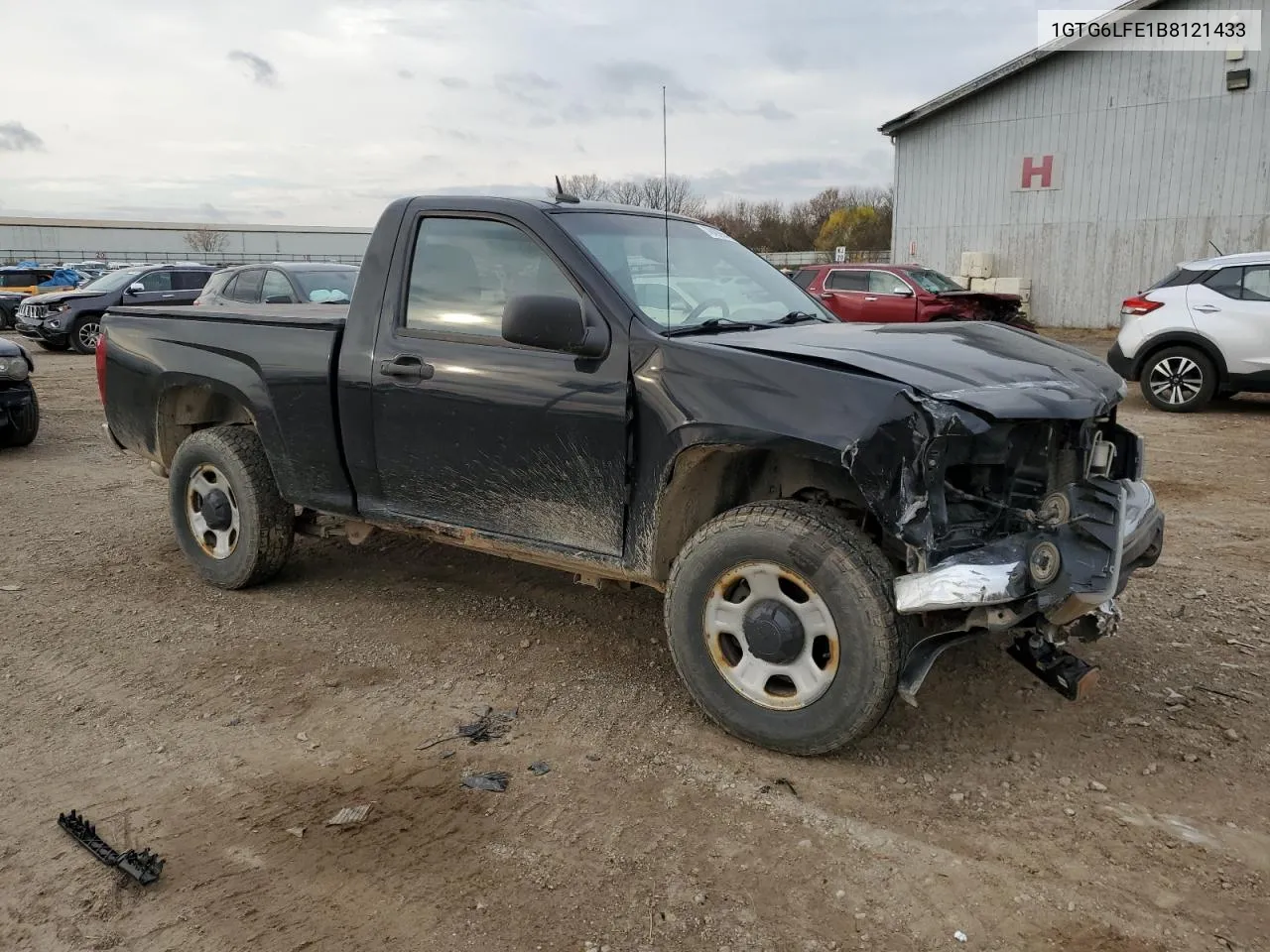 2011 GMC Canyon VIN: 1GTG6LFE1B8121433 Lot: 78406964