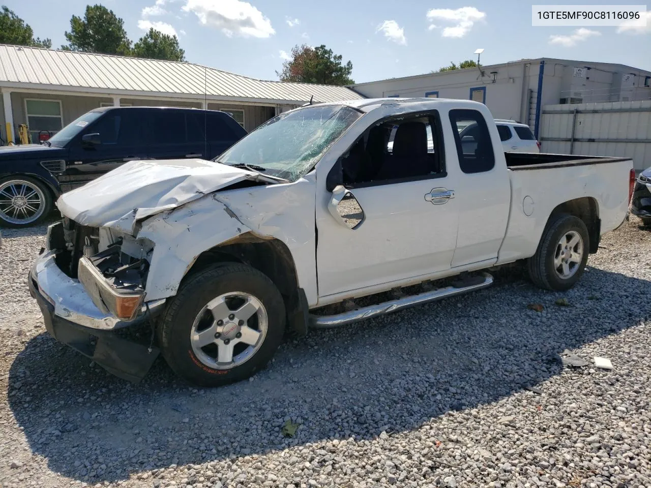 2012 GMC Canyon Sle VIN: 1GTE5MF90C8116096 Lot: 67051814