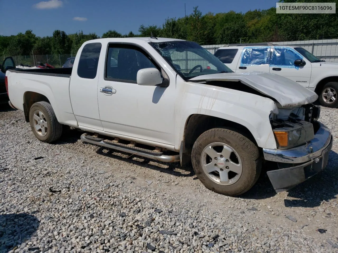 2012 GMC Canyon Sle VIN: 1GTE5MF90C8116096 Lot: 67051814