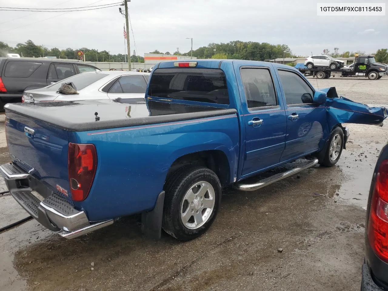 2012 GMC Canyon Sle VIN: 1GTD5MF9XC8115453 Lot: 71113284