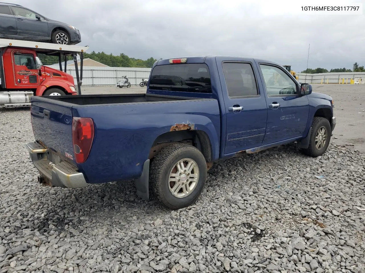 2012 GMC Canyon Sle VIN: 1GTH6MFE3C8117797 Lot: 72355674