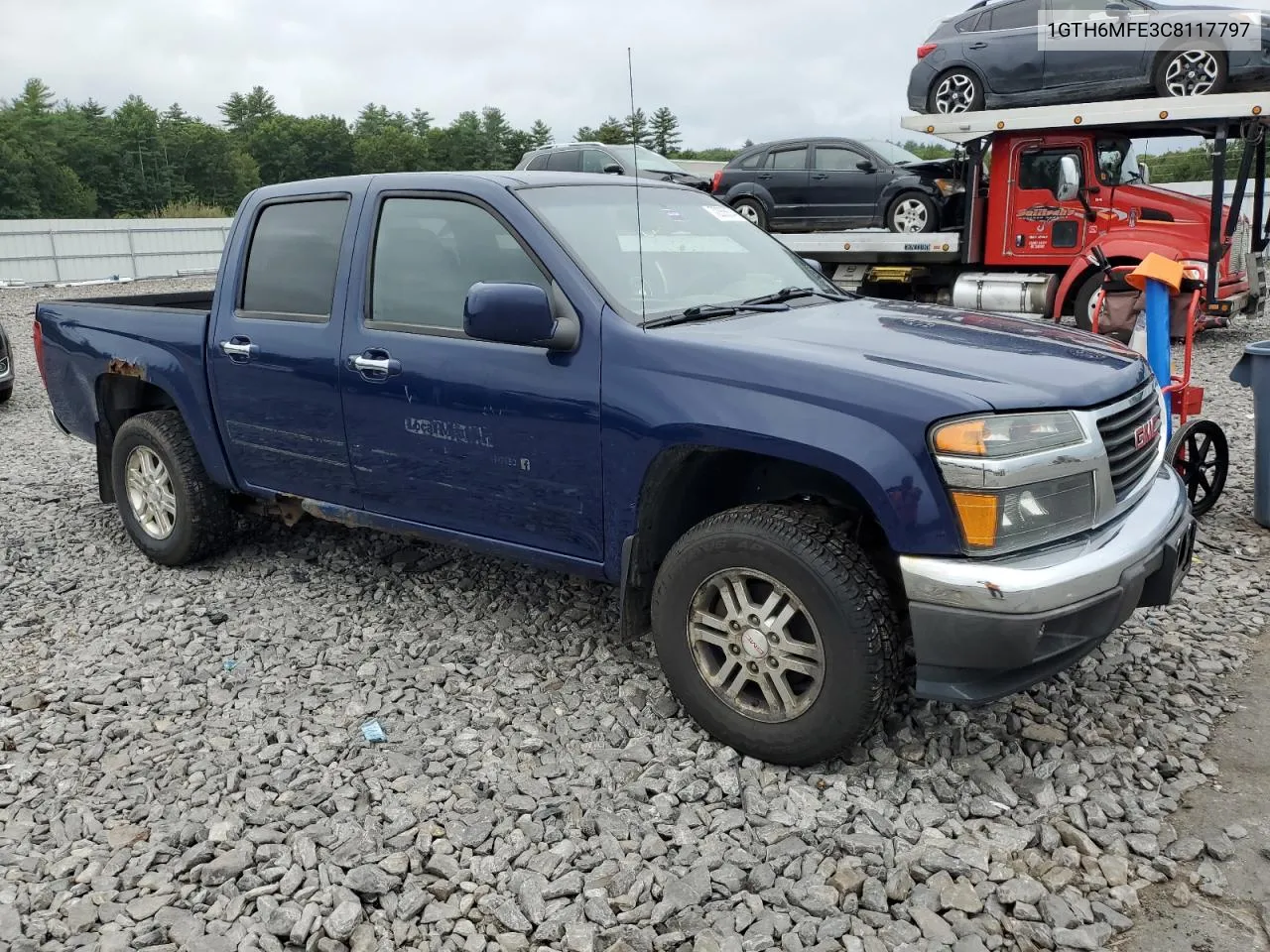 2012 GMC Canyon Sle VIN: 1GTH6MFE3C8117797 Lot: 72355674