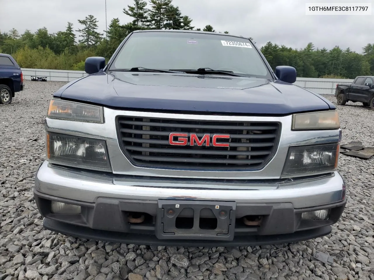 2012 GMC Canyon Sle VIN: 1GTH6MFE3C8117797 Lot: 72355674