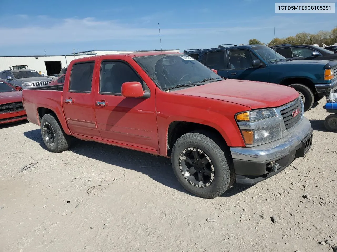 2012 GMC Canyon Sle VIN: 1GTD5MFE5C8105281 Lot: 77024564