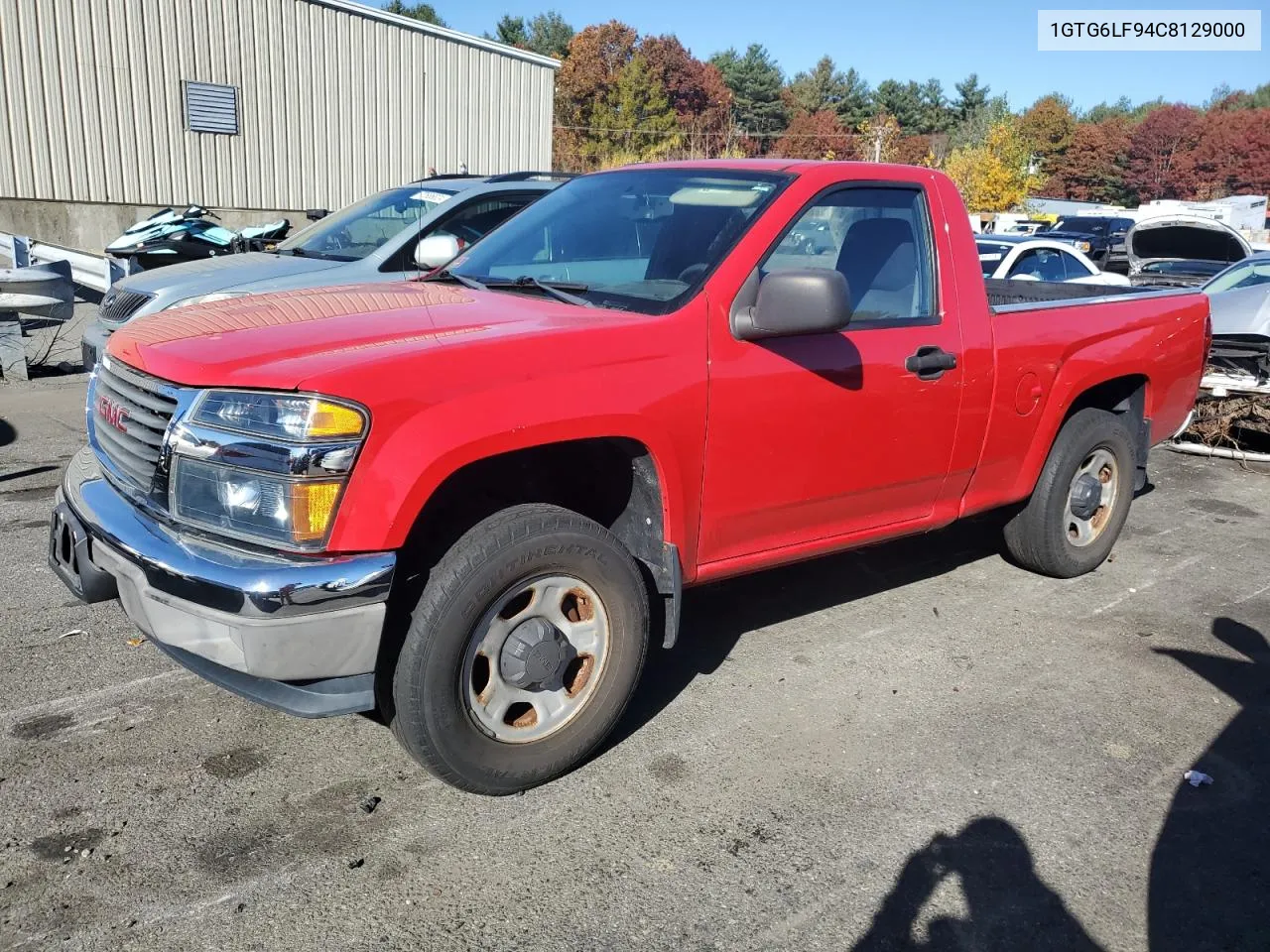 2012 GMC Canyon VIN: 1GTG6LF94C8129000 Lot: 78013774