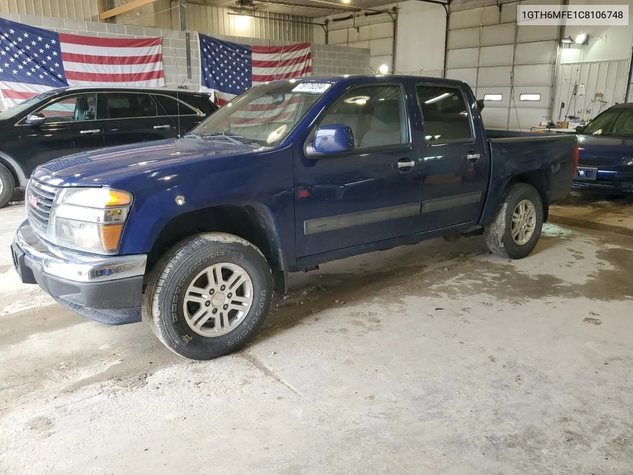 2012 GMC Canyon Sle VIN: 1GTH6MFE1C8106748 Lot: 78178204