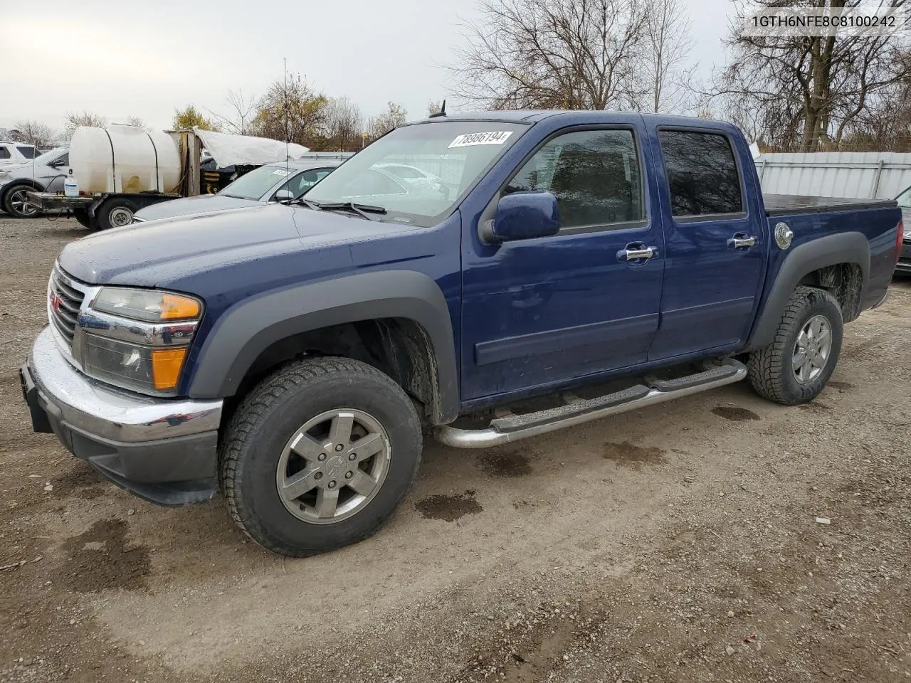 2012 GMC Canyon Slt VIN: 1GTH6NFE8C8100242 Lot: 78986194