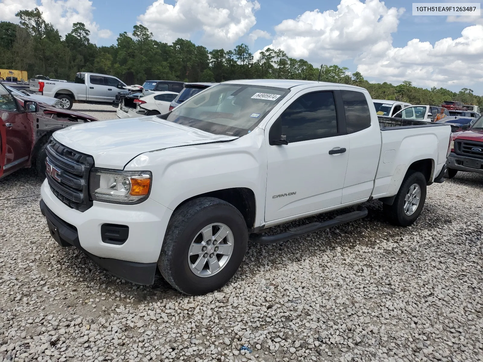 2015 GMC Canyon VIN: 1GTH51EA9F1263487 Lot: 64905974