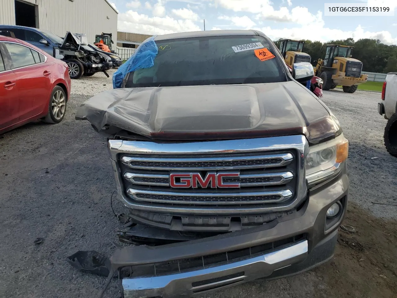 2015 GMC Canyon Slt VIN: 1GTG6CE35F1153199 Lot: 73699304