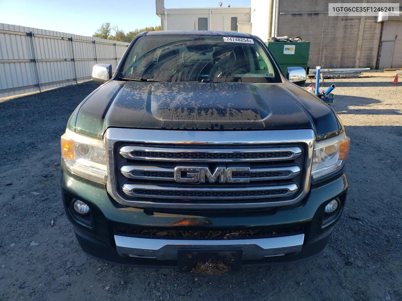 2015 GMC Canyon Slt VIN: 1GTG6CE35F1246241 Lot: 74748254