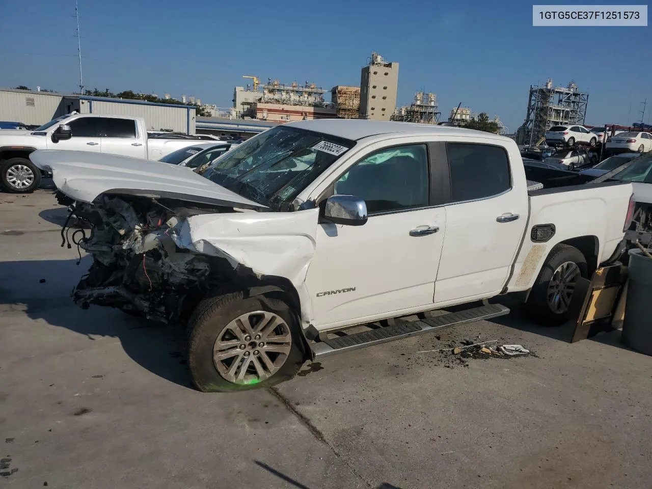 2015 GMC Canyon Slt VIN: 1GTG5CE37F1251573 Lot: 75666224