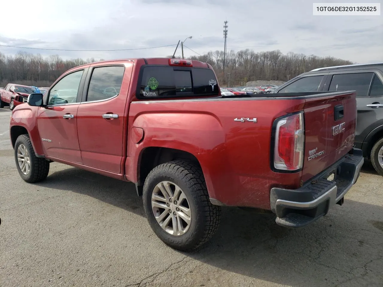 2016 GMC Canyon Slt VIN: 1GTG6DE32G1352525 Lot: 47878844