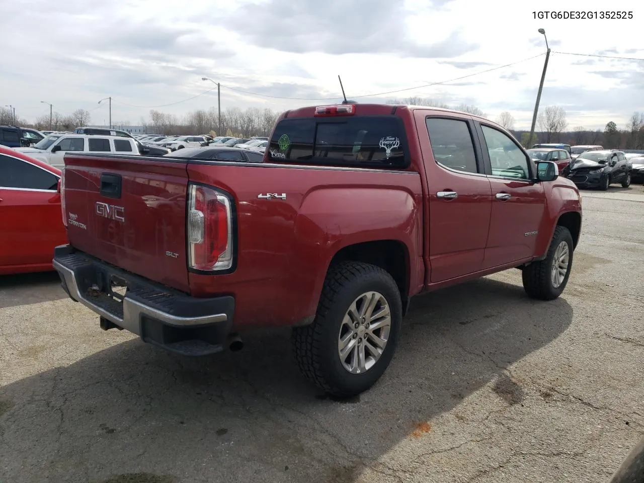 2016 GMC Canyon Slt VIN: 1GTG6DE32G1352525 Lot: 47878844