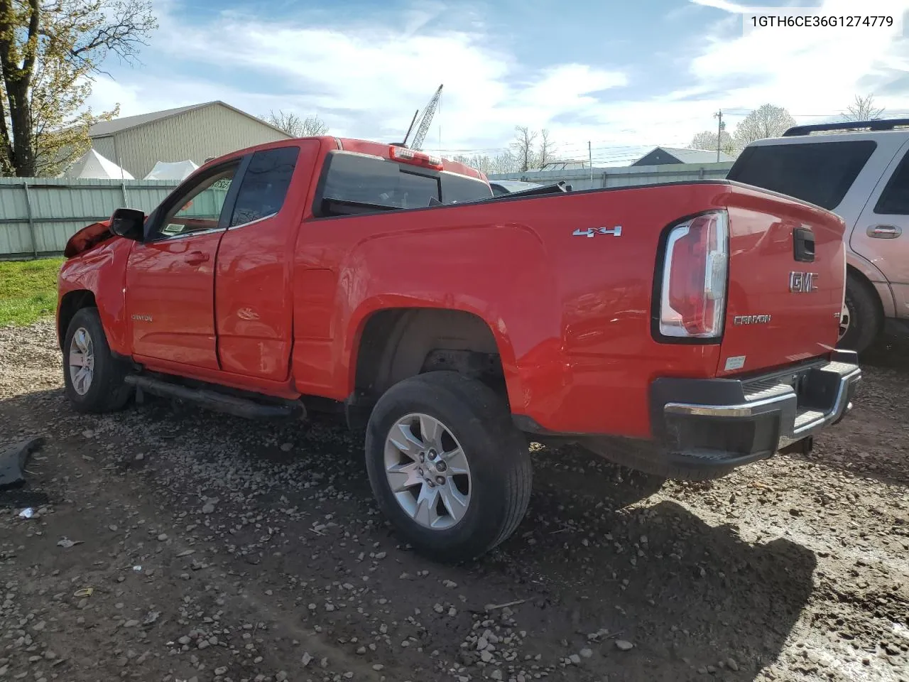 2016 GMC Canyon Sle VIN: 1GTH6CE36G1274779 Lot: 52826834