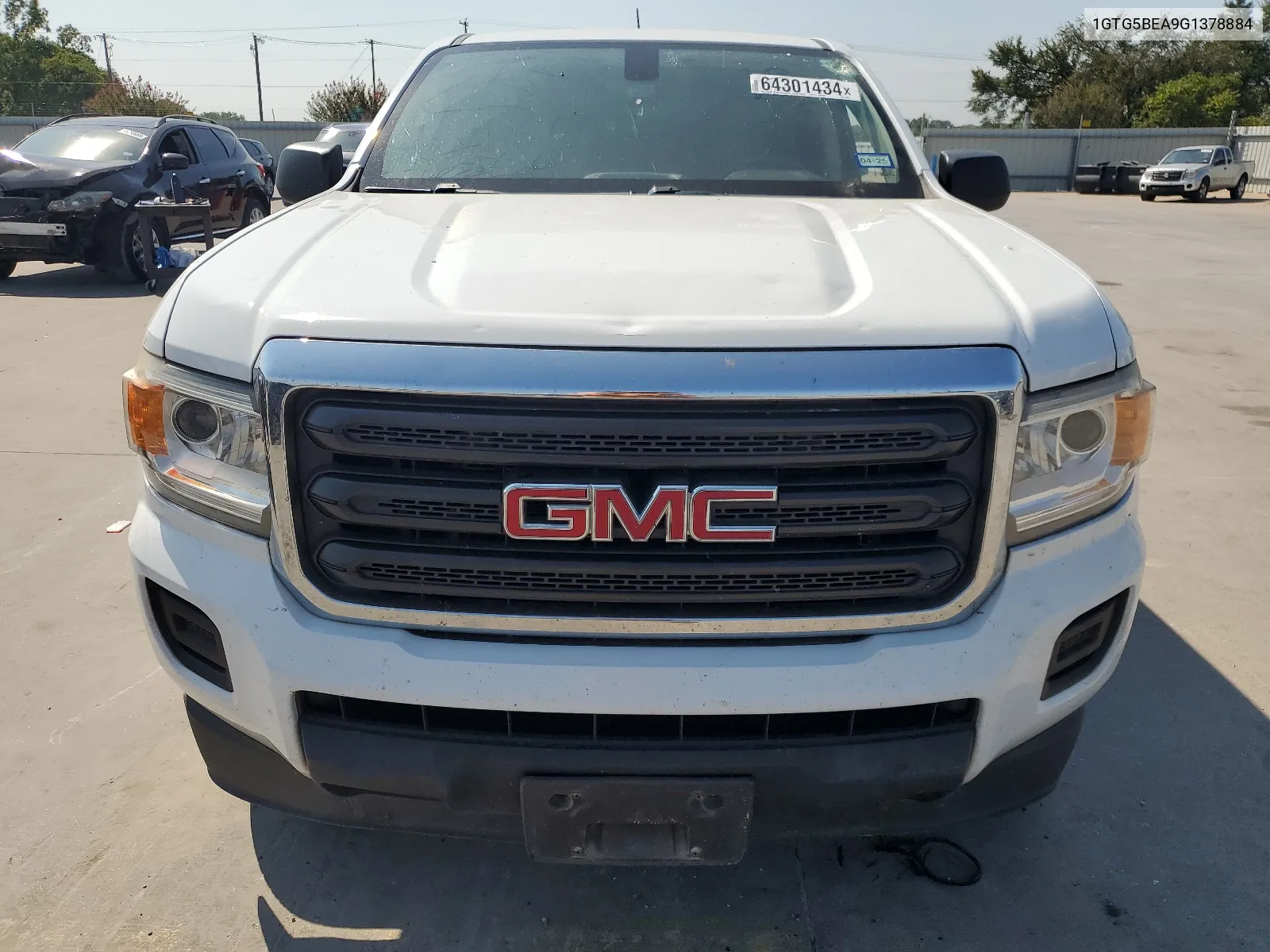 2016 GMC Canyon VIN: 1GTG5BEA9G1378884 Lot: 64301434