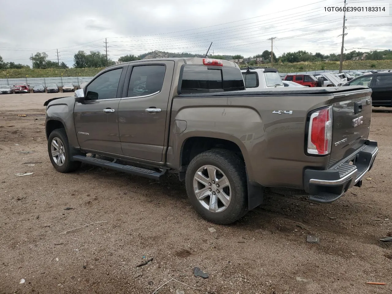 2016 GMC Canyon Slt VIN: 1GTG6DE39G1183314 Lot: 67148504