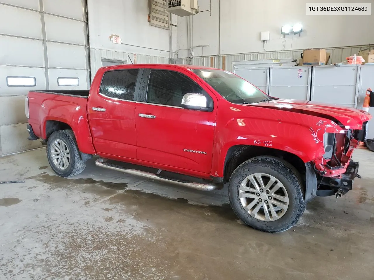 2016 GMC Canyon Slt VIN: 1GTG6DE3XG1124689 Lot: 69320494